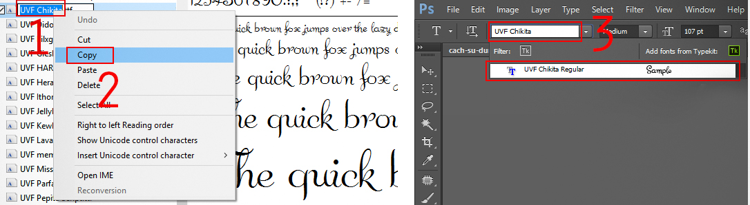 add fonts to photoshop